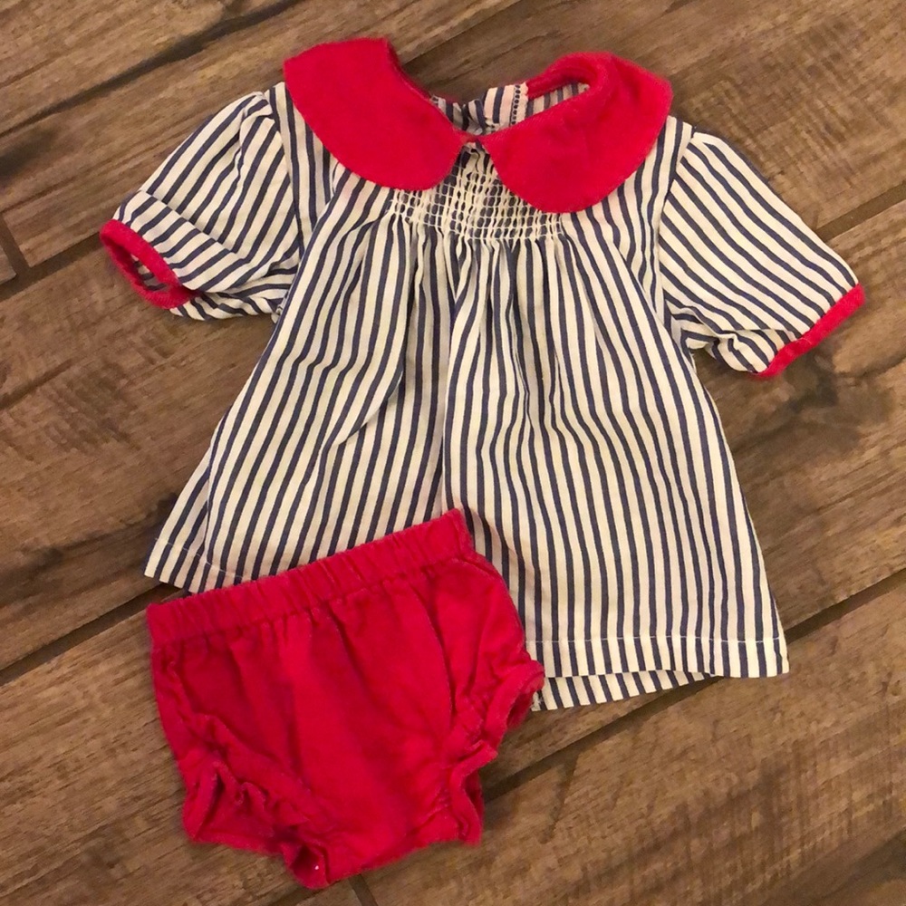 Cutest Petit Peony baby girl outfit.